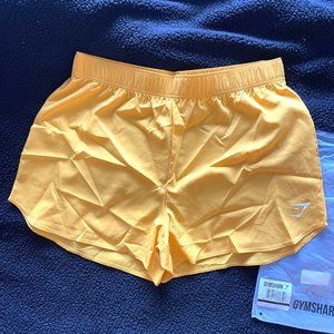 Yellow Gymshark Athletic Shorts